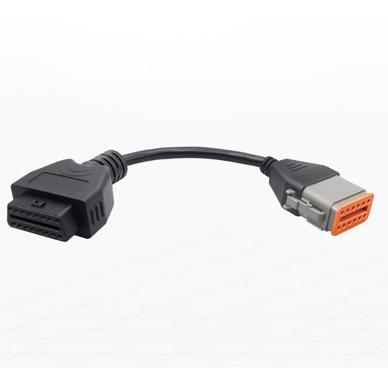 A +++++ ciężarówka kabel diagnostyczny dla Komatsu oryginalny kabel 12-pinowy Adapter kabel OBD dla Cummins Inline6 OBD2 podłącz kabel