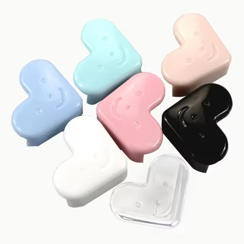 Silicone Baby Proofing Safety Edge Table Corner Bumper Guard Table Love-shaped Anti-collision Corner Guard for Furniture