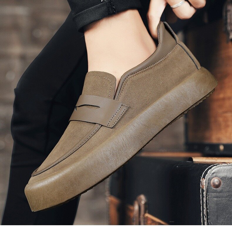 2024 primavera nuove scarpe di fagioli da uomo traspiranti scarpe Casual moda coreana scarpe da uomo giovanili alla moda singole