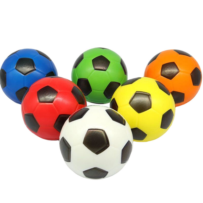 1PC 6.3CM Solid Soft Elastic Ball for Children's Early Childhood Education Decompression Digital Football Toys