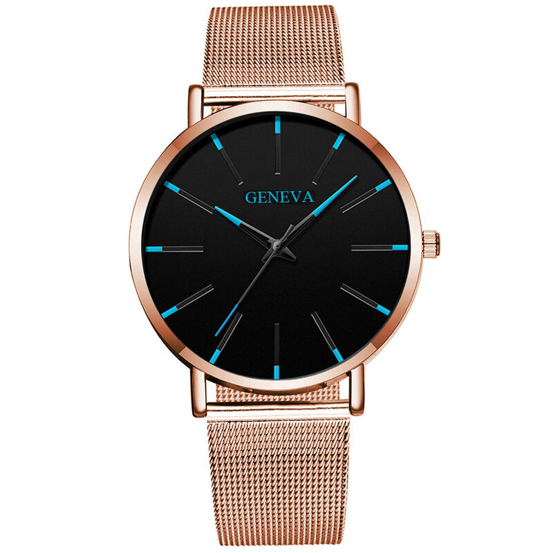 2022 moda masculina minimalista ultra fino relógios simples negócios aço inoxidável malha cinto relógio de quartzo relogio masculino