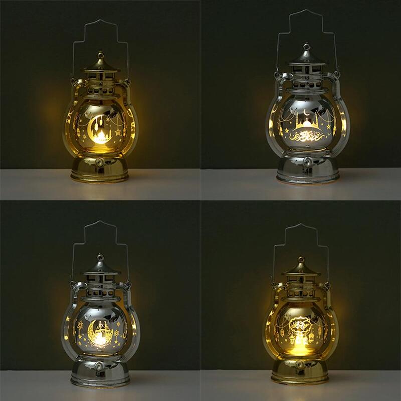 Lanterne LED portable Eid Mubarak, lampes à vent, cadeaux du Ramadan, décoration de fête islamique musulmane