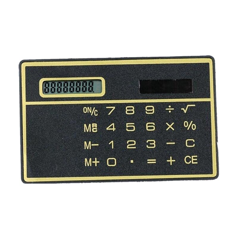 آلة حاسبة أساسية محمولة مقاس 8.5 × 5.3 سم لمدرسة مكتب الأعمال