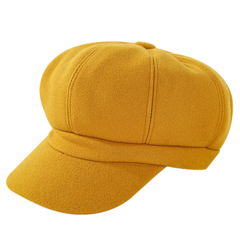 Винтажная однотонная шапка художника, теплый ветрозащитный Универсальный головной убор для покупок, кемпинга, прогулок