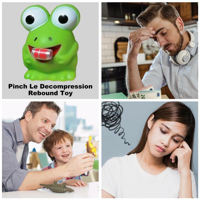 Sapo Squeeze Toy para crianças, Descompressão Criativa, Fidget Brinquedos, Pinch Frog, Dinossauro Sticking Tongue Out, Aliviar o Stress, Toy Presentes