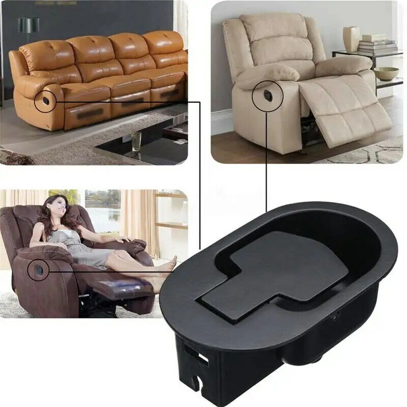 Universal Recliner Handle com cabo, Metal reclinável, peças de reposição, sofá, cadeira, sofá, liberar alavanca, tração perfeita