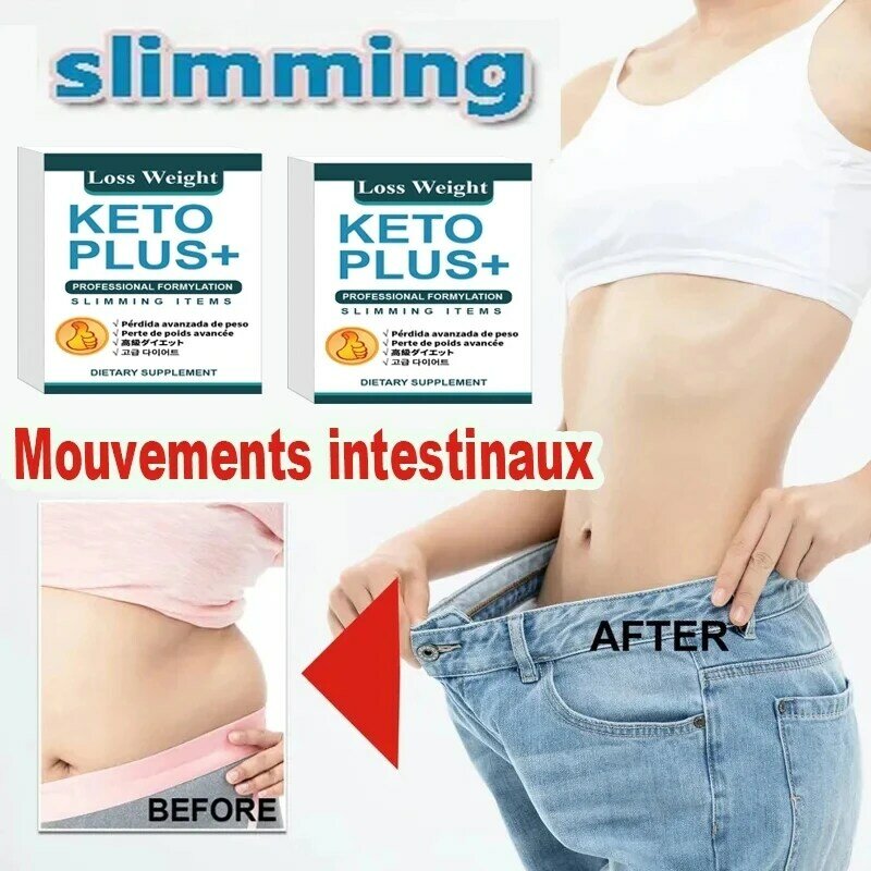 Producto de adelgazamiento corporal para pérdida de peso saludable, producto de belleza y pérdida de vientre para hacer ejercicio de forma efectiva KETO Plus +
