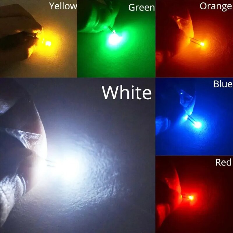 Cuentas de lámpara LED SMT SMD 100, 2835 piezas, 20-25lm, blanco, rojo, azul, verde, amarillo, Chip Led DC 1,8-3,6 V, diodos emisores de luz