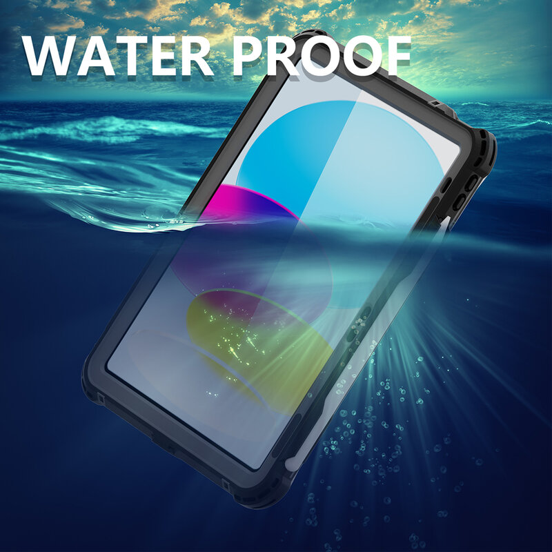Waterproof Case For iPad 10th Gen 2022 Pro 11 Air 5 4 10.9 Pro 12.9 Mini 6 5 4 Shock Resistance Cover For iPad 10.2 8th 9th 9.7
