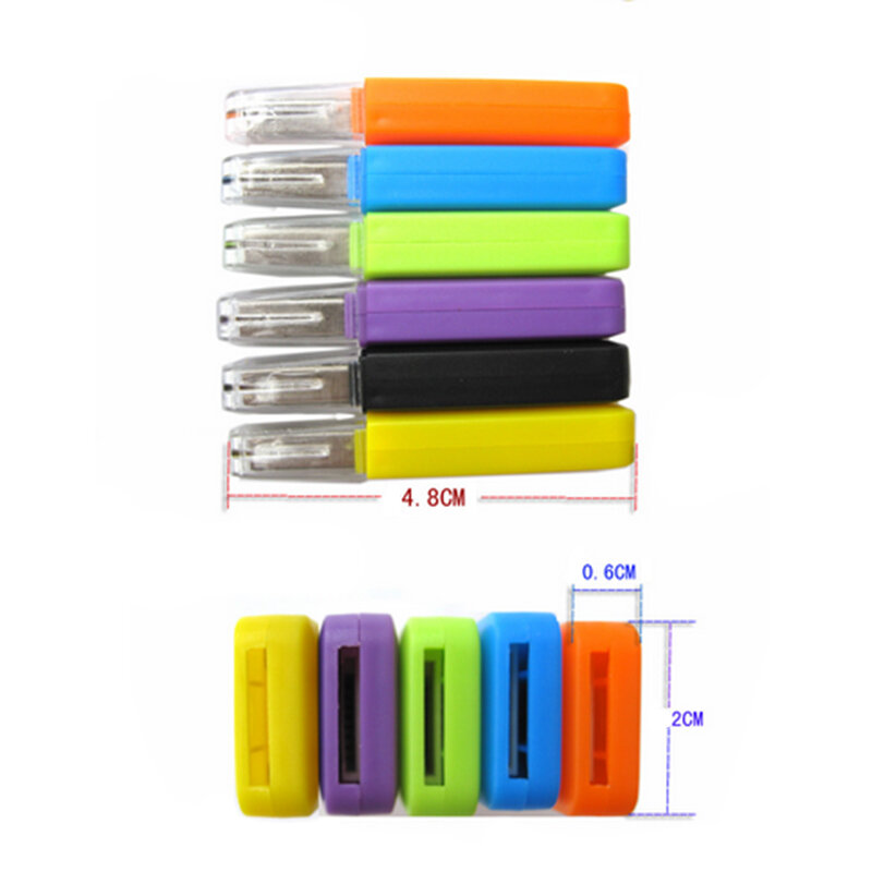 USB 2.0 마이크로 SD TF 카드 리더, 범용 플래시 메모리 카드 리더, 컴퓨터 노트북용 미니 휴대용 어댑터, 무작위 색상