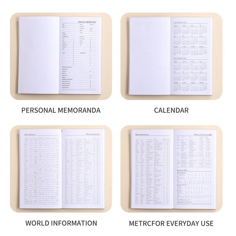 Buku perjanjian 2024 & perencana Notebook ungu Jan. 2024-Des 2024, 2024 perencana per jam harian, kertas Premium (ungu)