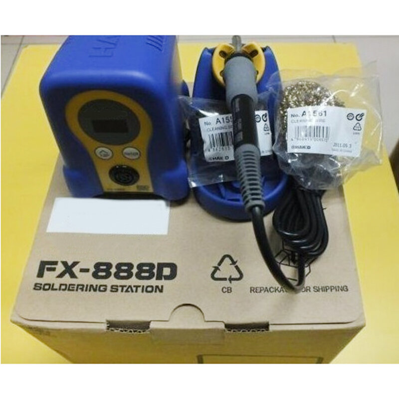FX-888D lutownica elektryczna stała temperatura stacja lutownicza zestaw 936 ulepszona wersja
