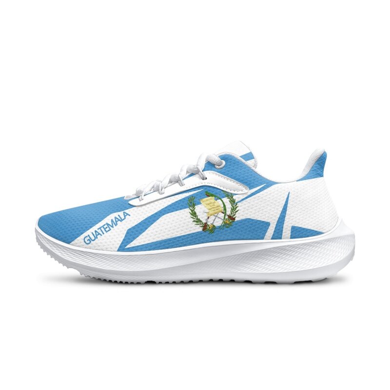 Мужские кроссовки унисекс INSTANTARTS, удобная повседневная обувь с флагом Гватемалы, на шнуровке, Баскетбольная обувь, обувь для бега, белые