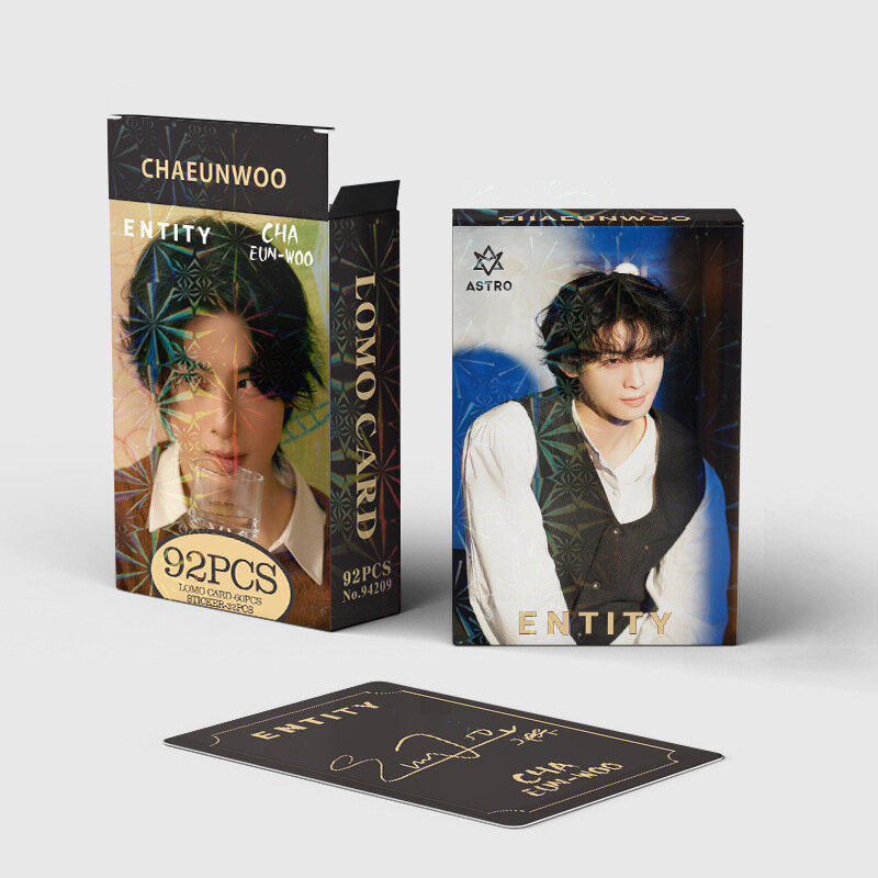 Nowa 92-częściowa karta LOMO Cha EunWoo dwustronna fotokartka