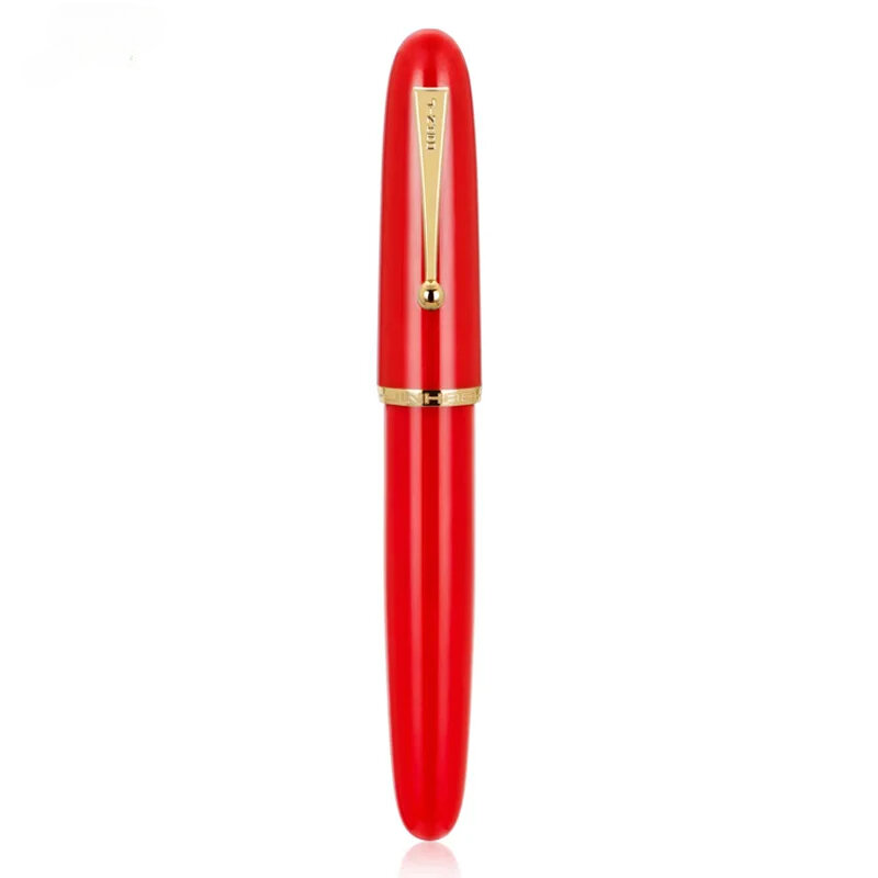 JINHAO-9019 Caneta-tinteiro com conversor grande, EF, F, M Nib, tamanho grande caneta resina, papelaria de escritório, material escolar, caneta escrita