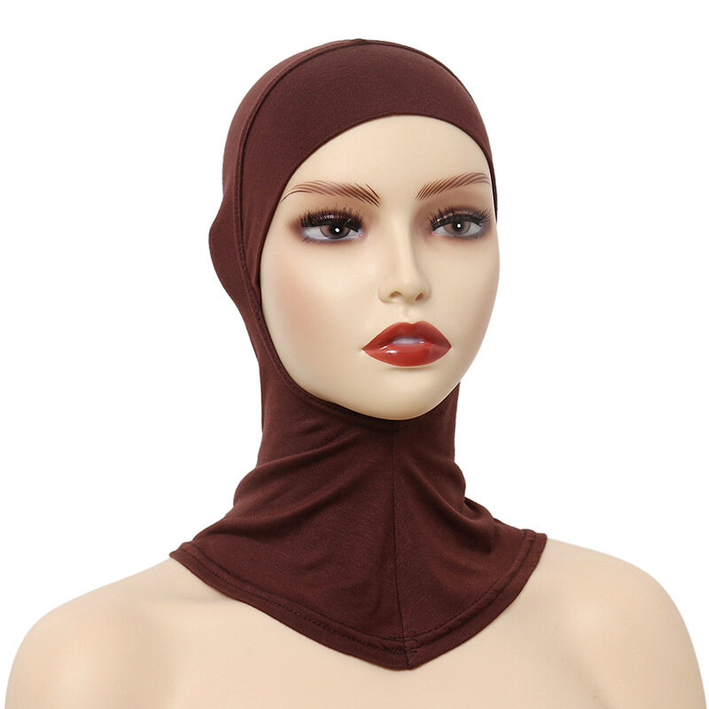 Donne musulmane Underscarf copricapo foulard musulmano interno Hijab Caps islamico Underscarf Ninja Hijab sciarpa cappello Cap Bonnet