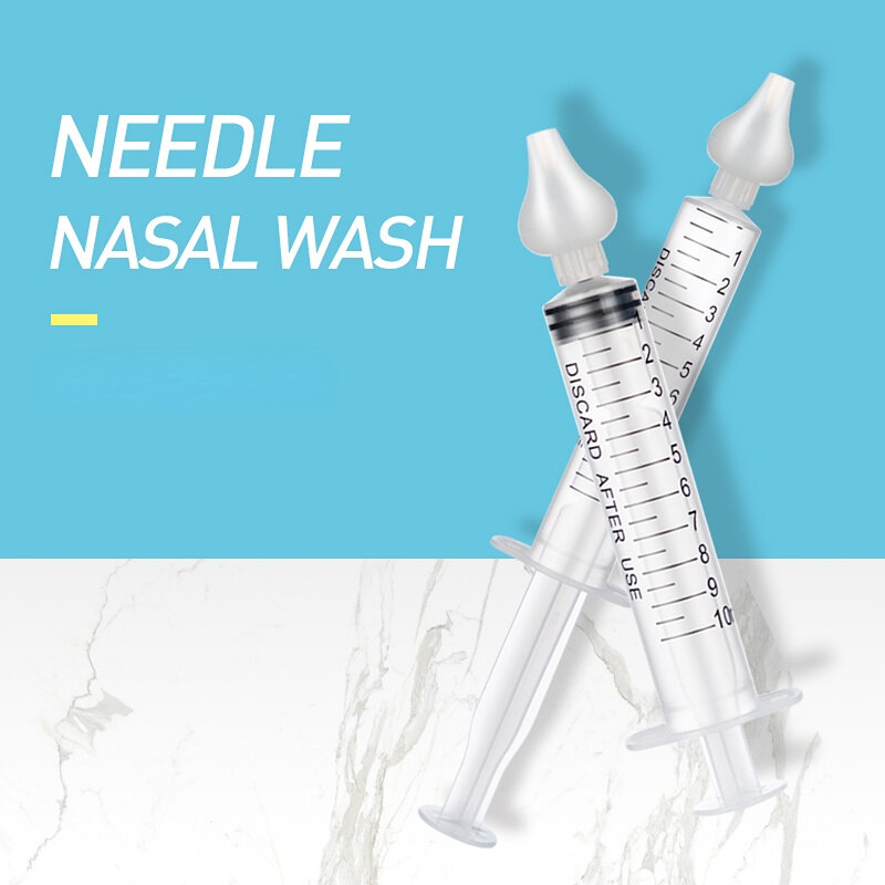 2 Pcs Babi Nose Cleaner Rhinitis Nasal Washer Needle Tube Baby Nasal Aspirator Cleaner Syringe Baby Nose Washing for Children