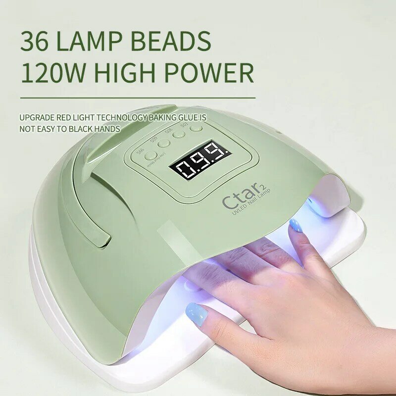Nageldroger Led Nagellamp UV-Lamp Voor Het Uitharden Van Alle Gel Nagellak Met Bewegingsdetectie Manicure Pedicure Salon Tool Cadeau