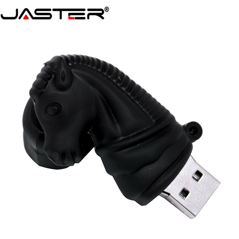 JASTER USB 2.0 Hoạt Hình Cờ Vua USB Đèn LED Ngón Tay Cái Thẻ Nhớ 4GB 8GB 16GB 32GB 64GB Pendrive Lưu Trữ Bên Ngoài Quà Tặng