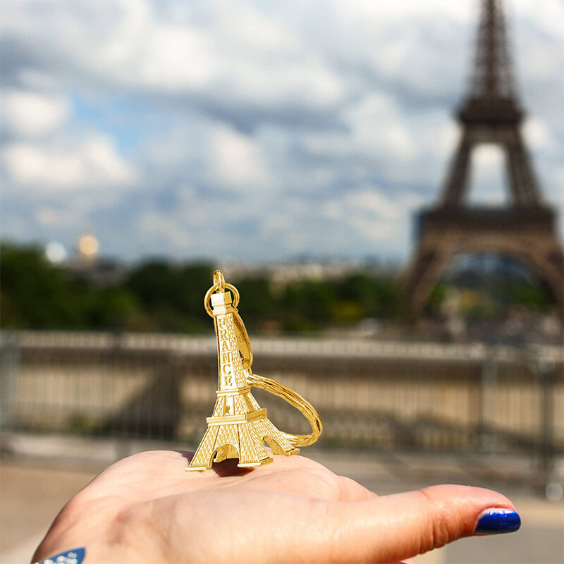 30 buah hadiah pesta Paris gantungan kunci Menara Eiffel suvenir Perancis dekorasi retro wanita anak perempuan untuk pesta pernikahan pengantin