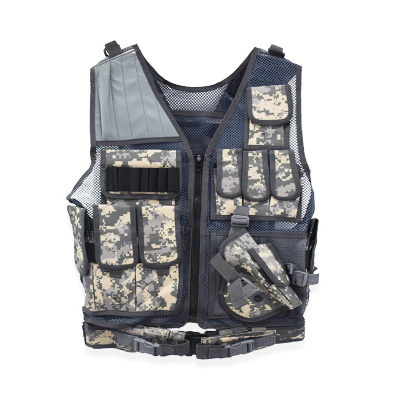 DulMolle-Armure militaire de protection multi-poches pour homme, équipement de chasse et paintball