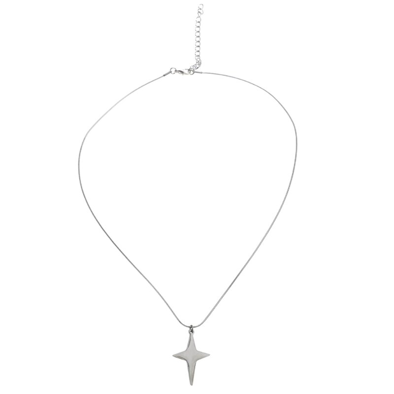 Новое ожерелье с подвеской в ​​виде креста, ожерелье с четырехконечной звездой, ювелирное изделие для свадебной вечеринки,