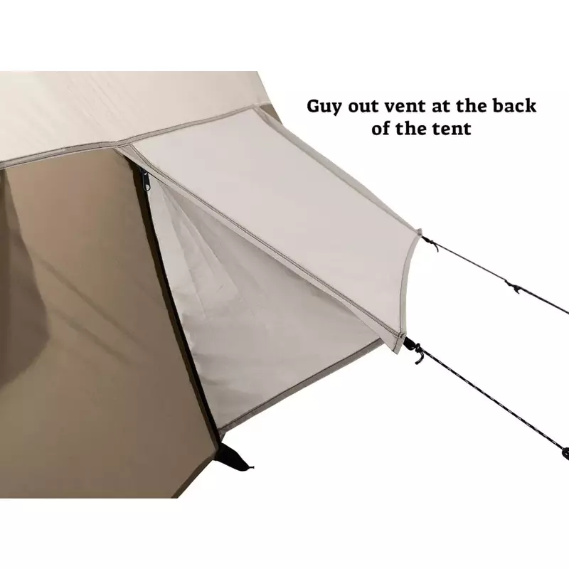 Tenda tahan air 8 orang, tenda tahan air dengan ruang layar konversi untuk berkemah keluarga, bebas muatan, tenda perjalanan mendaki Alam tahan air
