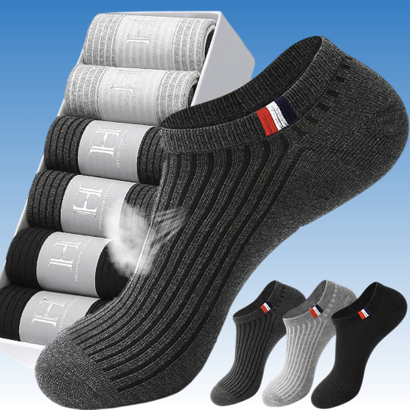 Calcetines cortos transpirables para hombre, calcetín de algodón suave, corte bajo, para entrenamiento deportivo, 5/10 pares