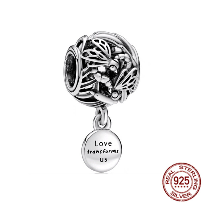 Hot Sale 925 Sterling Silver Openwork Music Notes & Queen Crown Dangle Charm Bead Fit Original Pandora Bracelet DIY Jewelry Gift