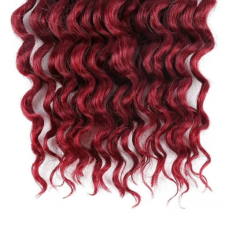 Julianna-Pacotes de onda profunda loira, cabelo sintético em massa para trançar, tranças boho, extensões de cabelo, cor 30