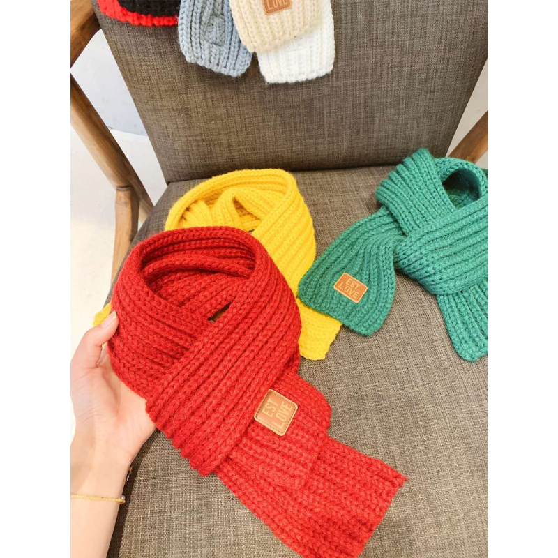Sciarpa per bambini ragazzi ragazze bambino inverno sciarpa calda donna sciarpa a scialle lavorata a maglia collare per collo per bambini accessori caldi genitore economico
