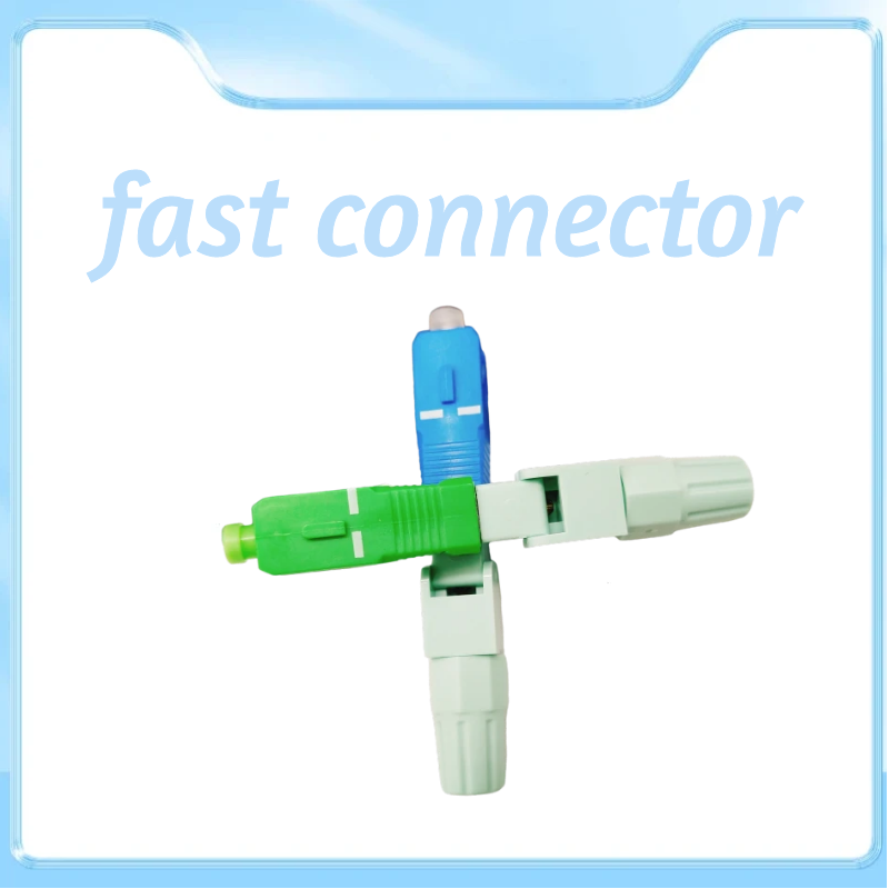 Sc apc upc ftth conector de fibra óptica, modo único, sm, conector rápido, novo