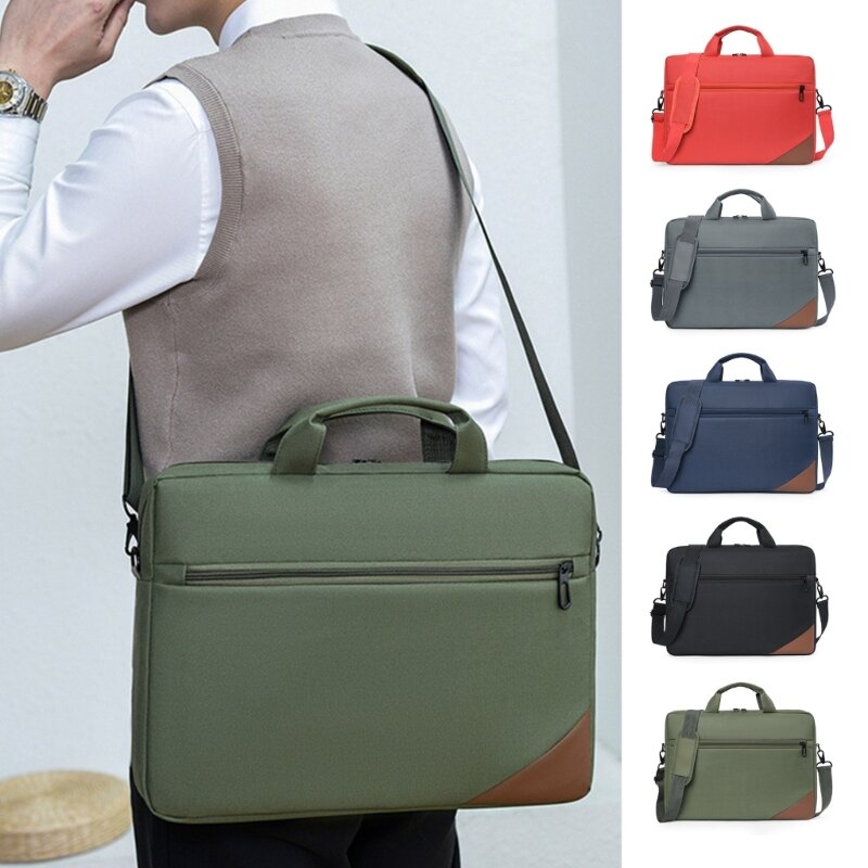 15,6-Zoll-Laptop-Schultertaschen, große Kapazität, Messenger-Tasche, Geschäftsreise-Handtasche