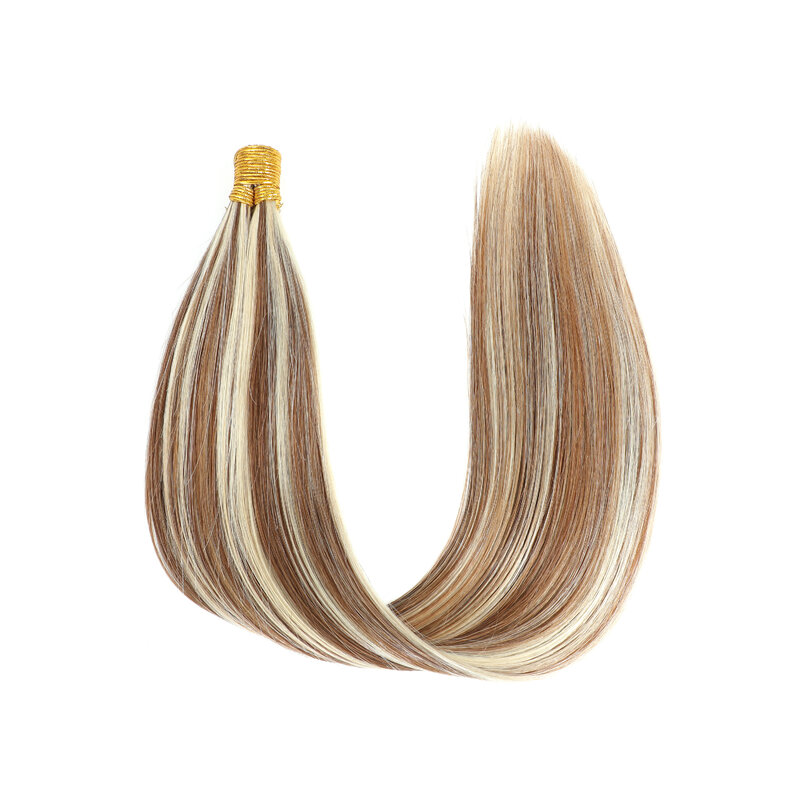 Lovevol-extensiones de cabello liso con punta I, cabello humano Real de queratina, Color Piano, 100G/Srands