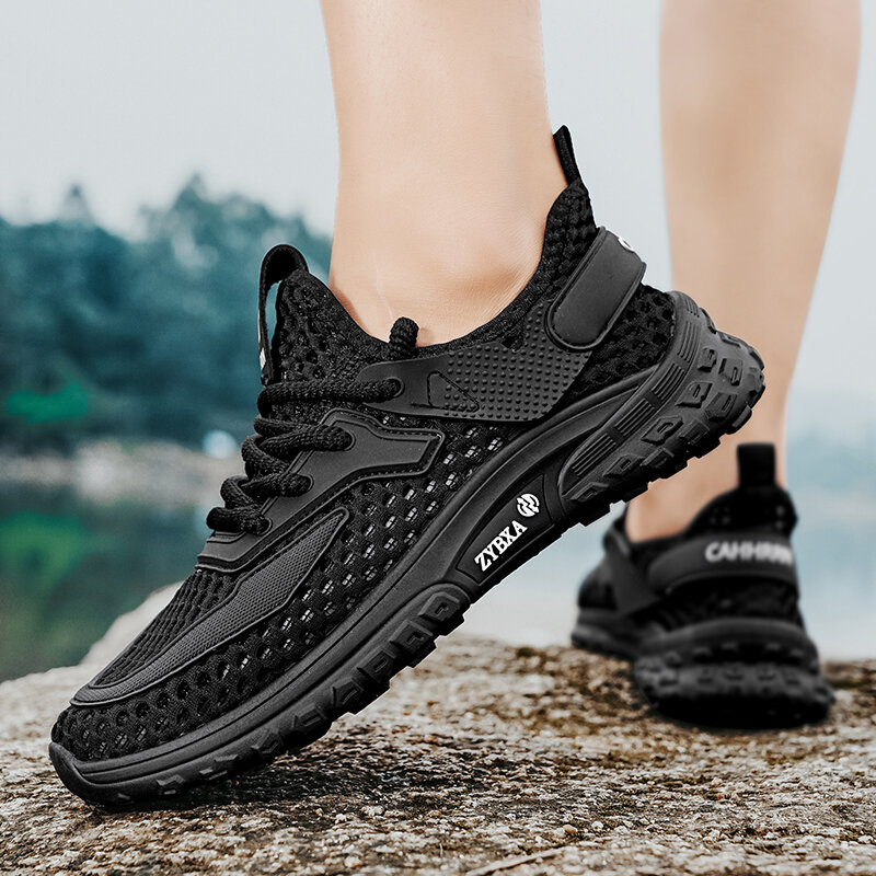CYYTL Mesh Sneakers Men Shoes Summer Outdoor Casual Tennis Breathable Platform Hiking Walking Sport Running Designer Luxury Work