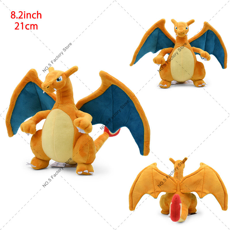 18 style Shiny Charizard pluszowe zabawki Pokemon Mega Evolution X & Y Charizard miękkie wypchane zwierzęta zabawki lalki prezent dla dzieci dzieci