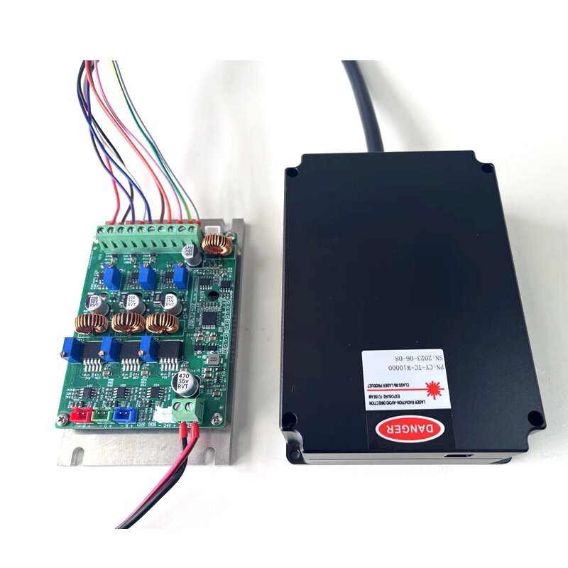 RGB 10W 638nm/2.5W+525nm/3W+445nm/4W White Laser Module TEC Cooling
