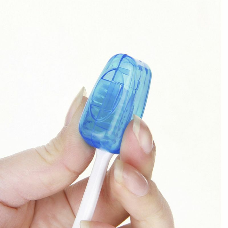 5 peças plástico viagem escova dentes para capa cabeça para caso tampa acampamento escova dentes mais limpo para e
