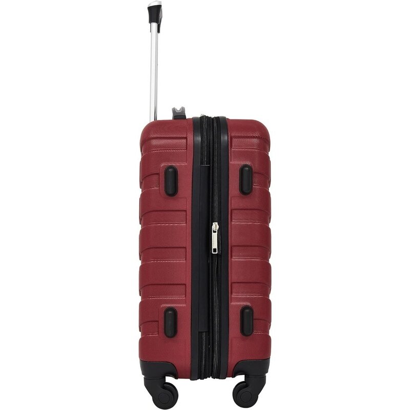 Gepäckset 2 Kubik packs 3 erweiterbare Roll koffer 5 Stück elysisches Gepäck-und Zubehörset, rot