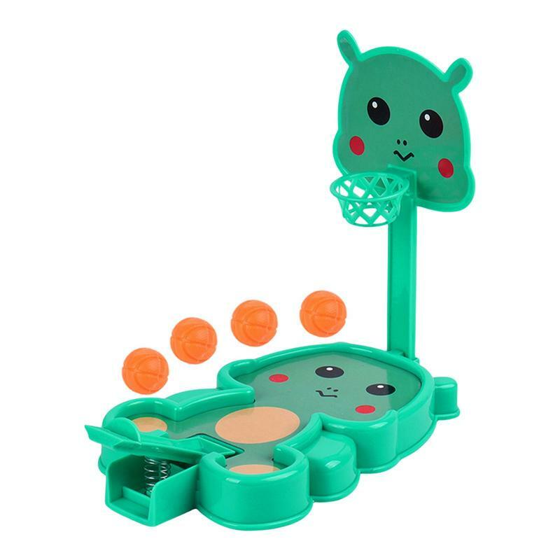 Permainan bola basket Desktop permainan memantul dengan ketapel mainan jari untuk anak-anak Desktop Hoop meningkatkan kemampuan Motor halus mainan interaktif