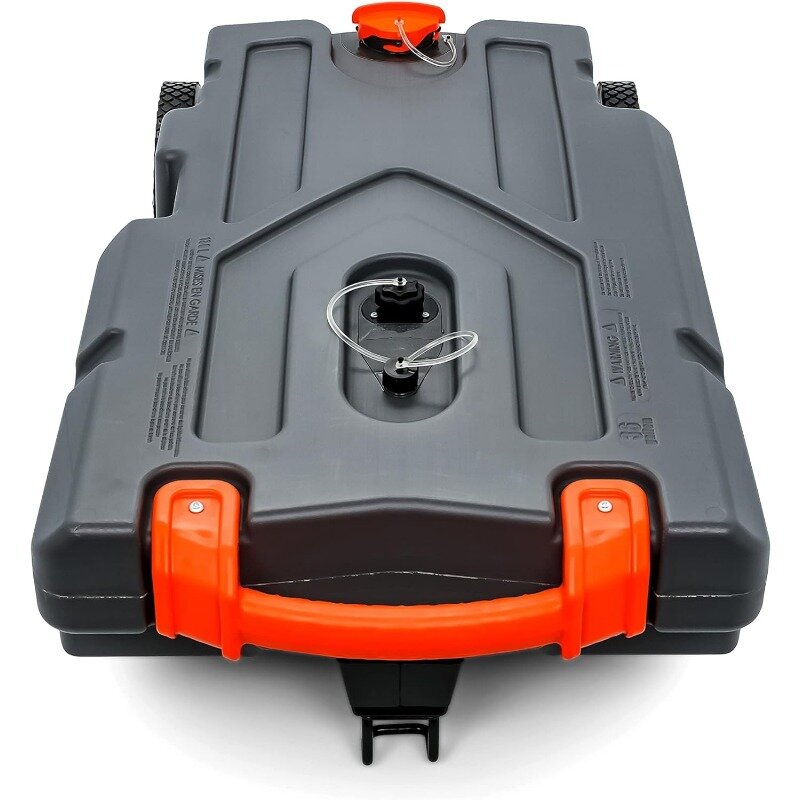 Serbatoio di scarico portatile Camco Rhino 36 galloni Camper/RV-con adattatore di traino in acciaio rimovibile, tubo per fognatura 3'RV e altri accessori per Camper (39006)