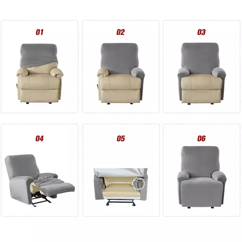 Waterproof Recliner Sofa Cover Cheap Special Price Elastic Ralax Lazy Boy Stretch Spandex Solid Color Couch Slipcovers Armchair