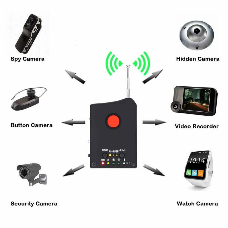 Anti-Spy สัญญาณ RF Detector กล้องซ่อน GSM เสียงเครื่องตรวจจับ GPS เลนส์ RF สัญญาณ Finder