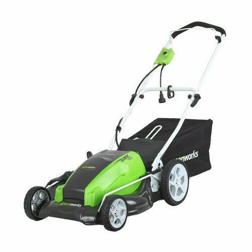 New  21-Inch 13 Amp Corded Electric Lawn Mower Green/Black