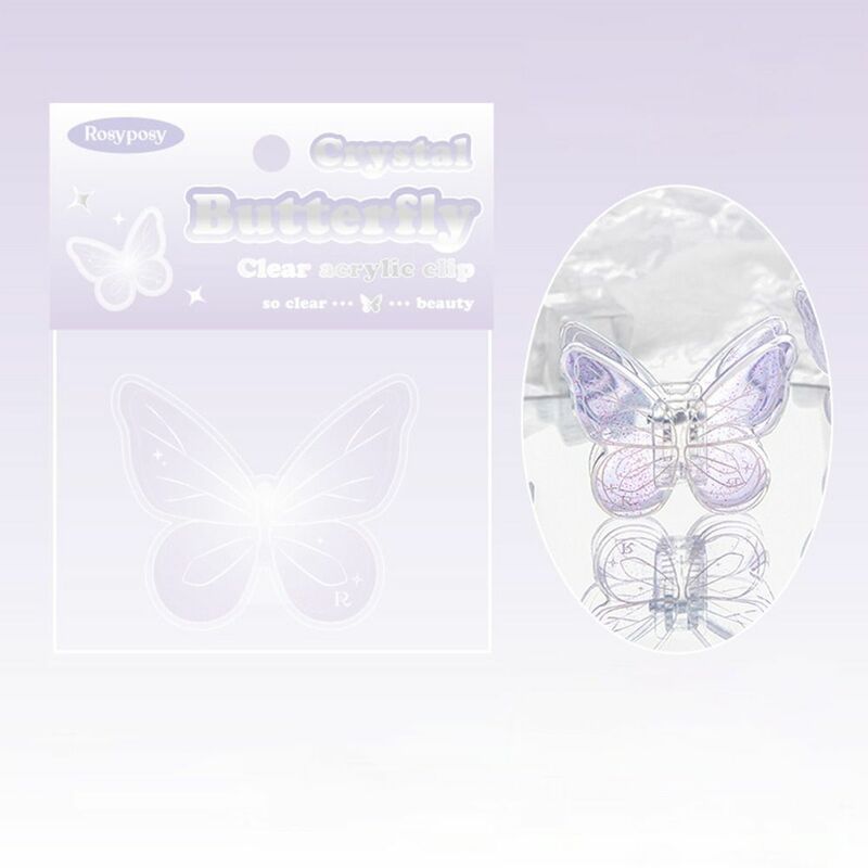 Porta pagine graffetta segnalibro coreano raccoglitore Clip di fissaggio Memo Clip a forma di farfalla studente acrilico