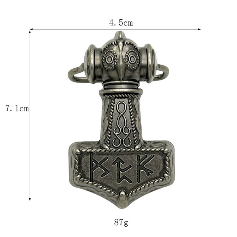 Viking Thor's Hammer belt buckle Western style European and American