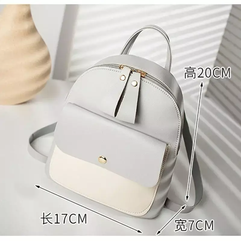 Nowy koreański mały plecak może być przechylony na jedno ramię i ma wiele funkcji, które są proste i kolorowe