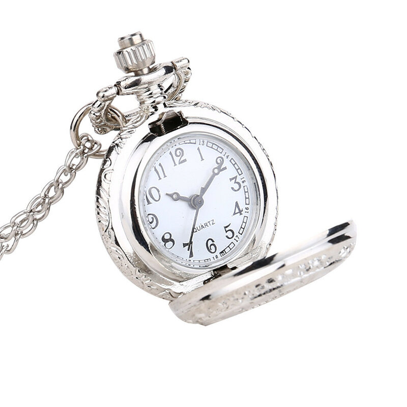 Nowy kwarcowy osobowość zegarek kieszonkowy modne oświetlenie wisiorek mały zegarek kieszonkowy wykwintny zegarek kieszonkowy z wieczkiem Relojes Para Hombre