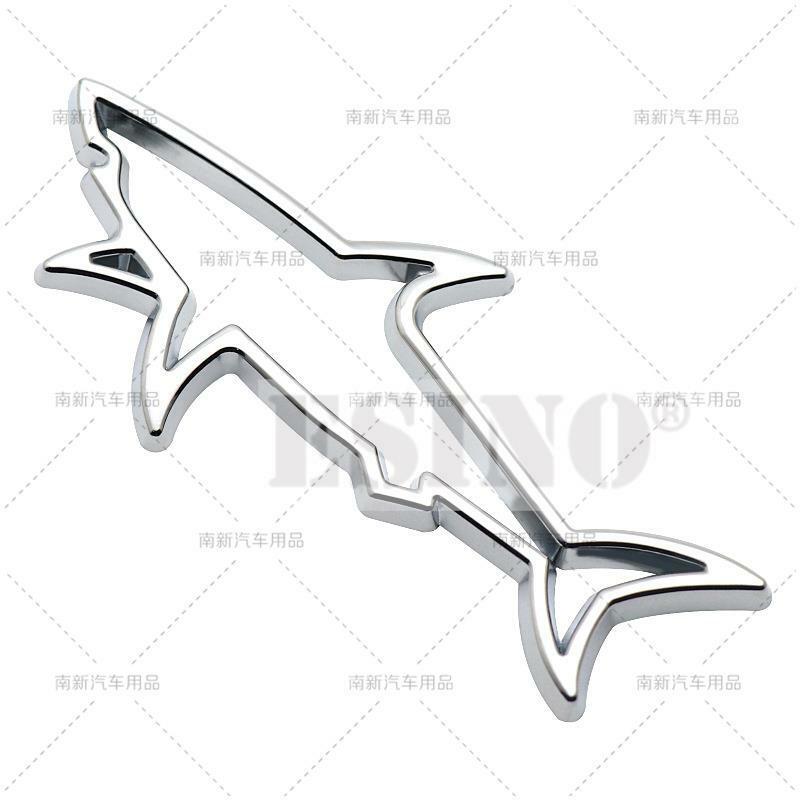 Автомобильный 3D Piranha Shark Carcharodon Carcharias металлический хромированный цинковый сплав эмблема автомобиля значок кузова багажника крыла клейкая наклейка