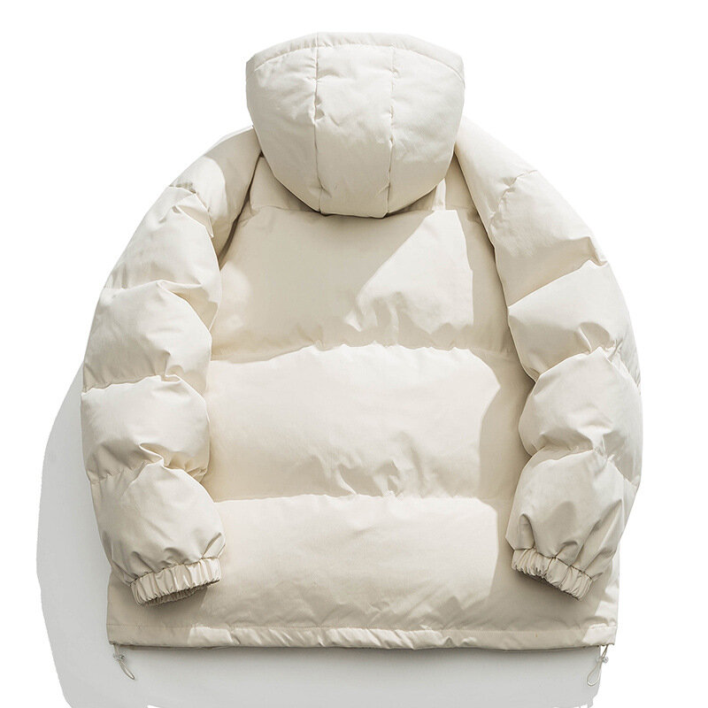 フード付きメンズカジュアル厚手のジャケット,インターロッキングカラーのゆったりとした暖かいパーカー,冬用の厚手のコート,2023